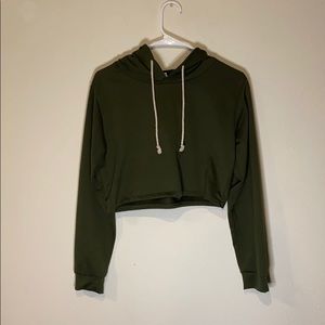 Cropped Hooded Sweatshirt